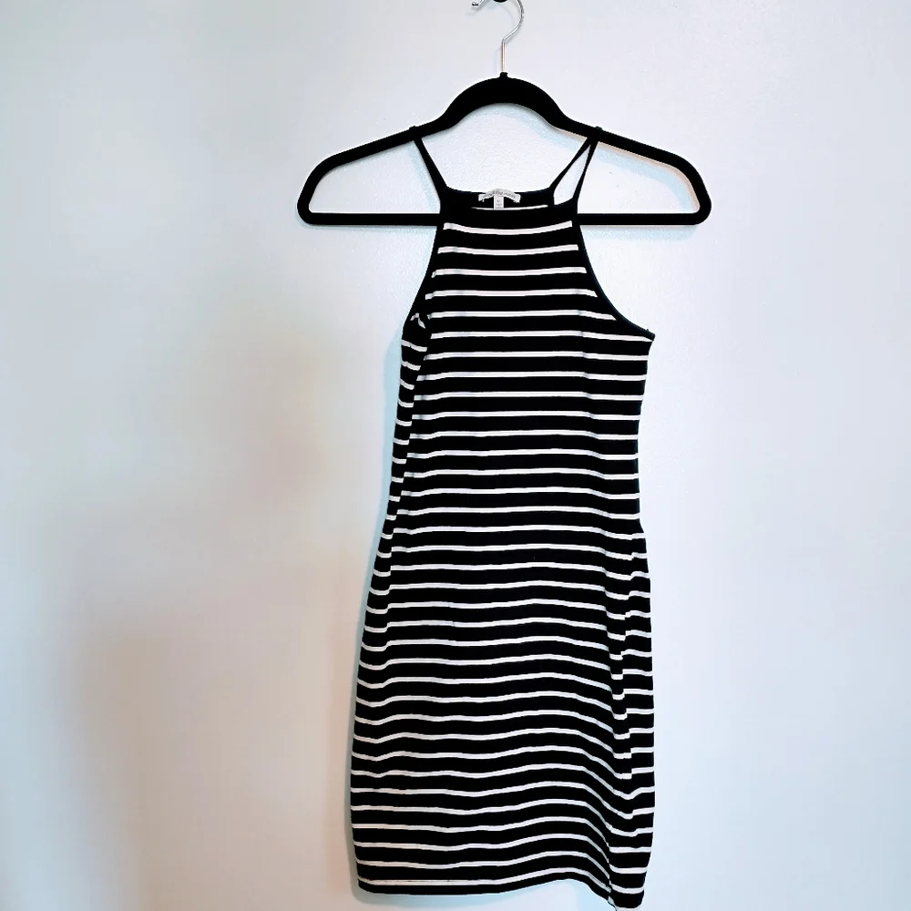 black bodycon dress charlotte russe | Dresses | Charlotte Russe Tank And White Striped Dress Size Small Color:Purplish blue Y2K Ombre Gown (10) Collection: Revival Maxi dress